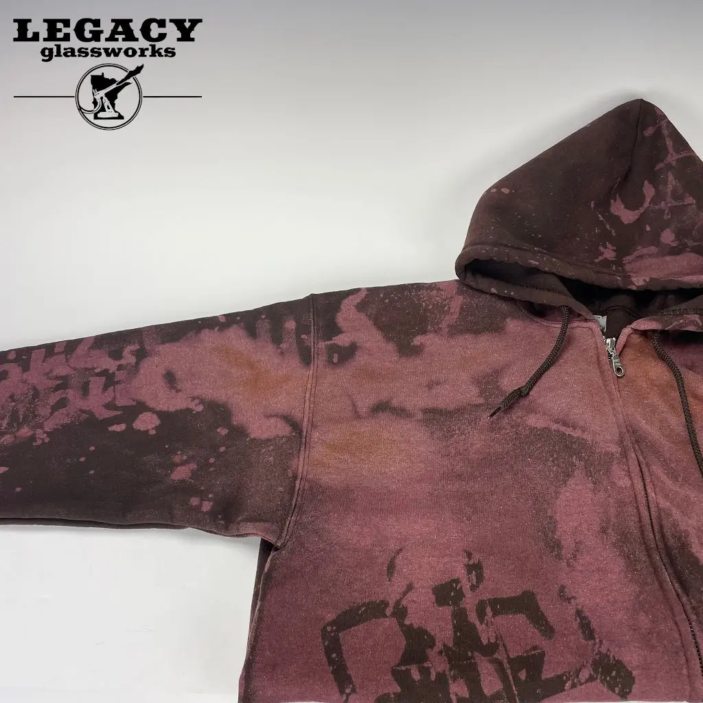 Groe Acid Wash Hoodie Brown 1