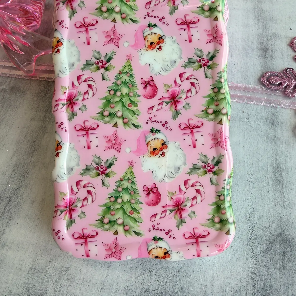 Jolly Pink Santa Wavy Luxe Magsafe Case For Iphone 2