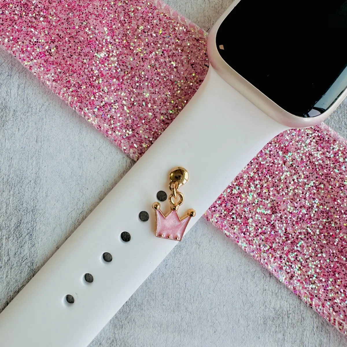 Band Charms 1Pc. Princess Pink Crown 1