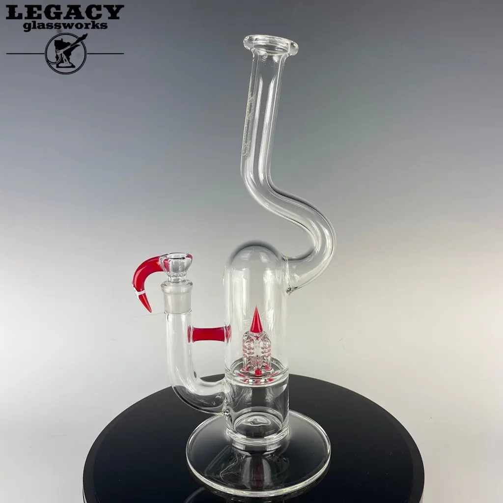 Sovereignty Glass Queen Inverted 4 Natty Neck W/Pink Syme & Poppy Accents (#3) 1