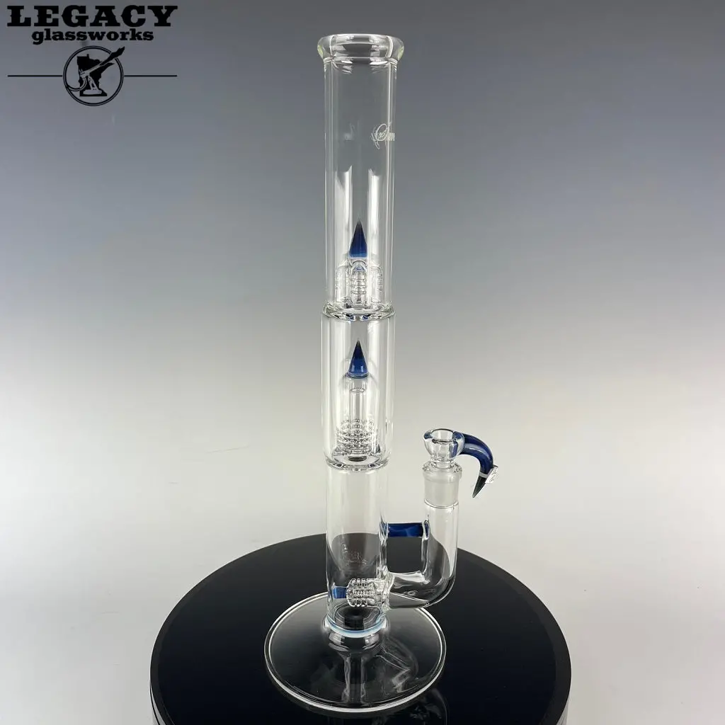 Sovereignty Glass 50Mm Grid Dome-Mini 3 Straight Neck W/ Ghost & Galaxy Accents (#9) 1