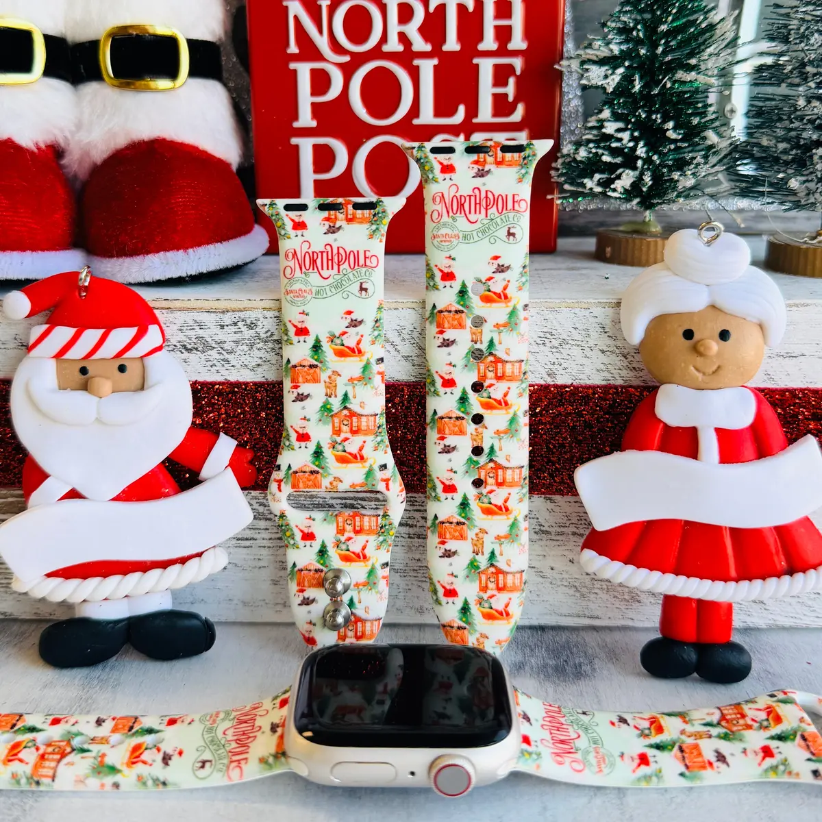 It's The North Pole Print Silicone Band For Apple Watch 1