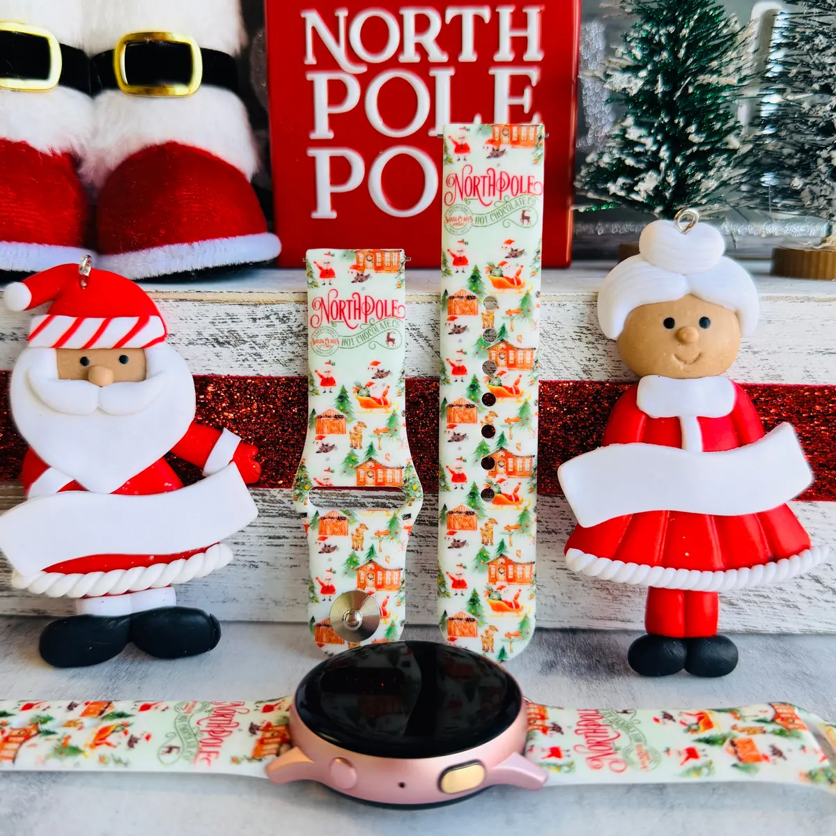 It's The North Pole Print Silicone Band For Samsung Watch 1