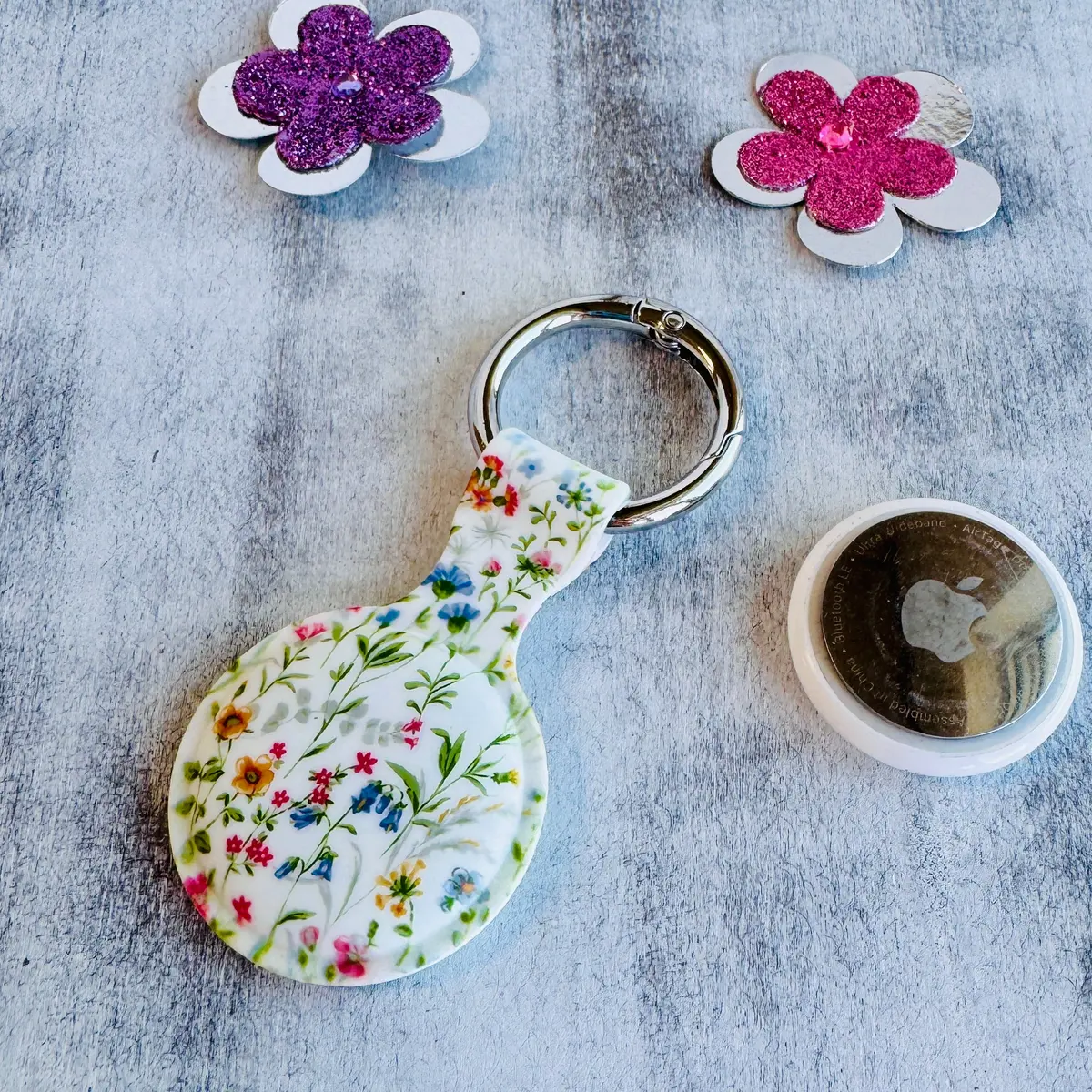 Wildflowers Silicone Airtag Holder 1