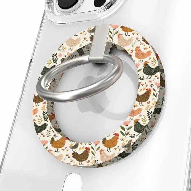 Cluckin' Cute Hold It Fancy Magsafe Grip Ring 1