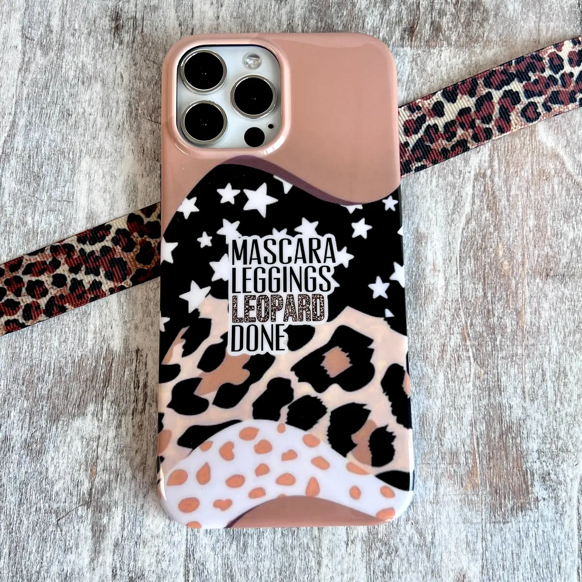 Mascara, Leopard, Leggings Phone Case For Iphone 3