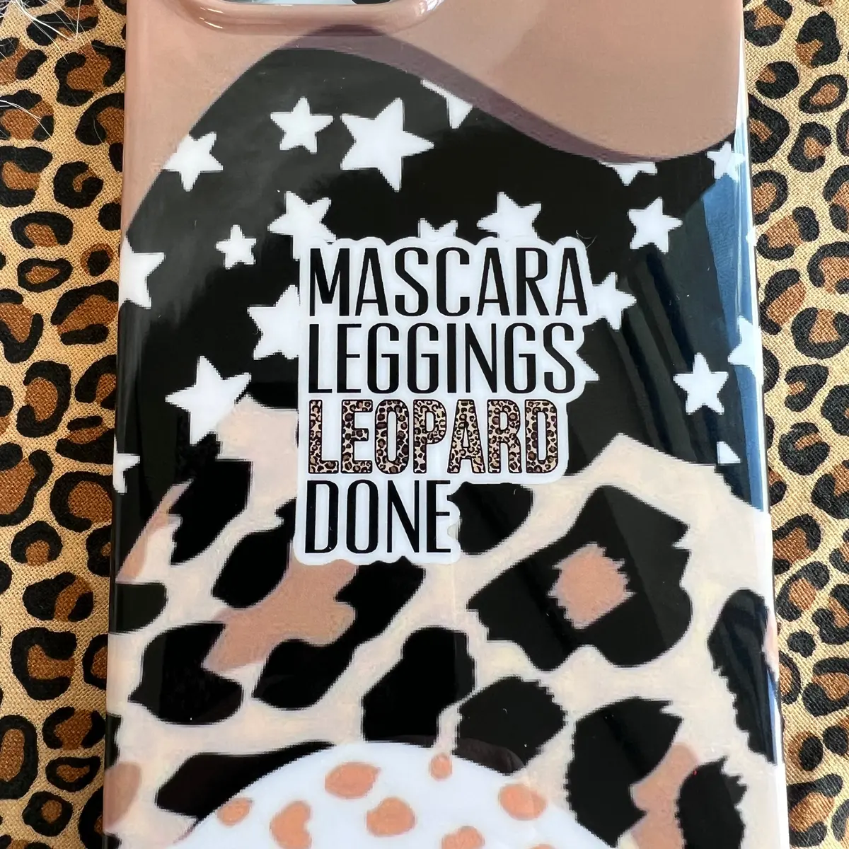 Mascara, Leopard, Leggings Phone Case For Iphone 2