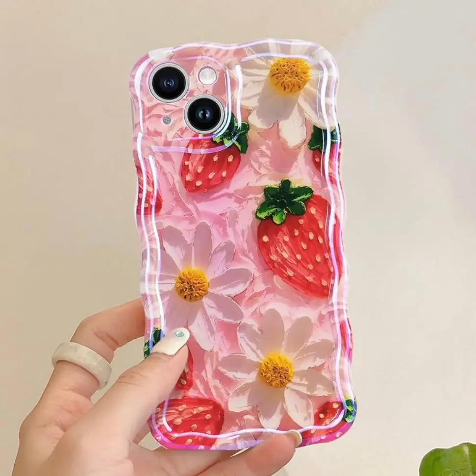 Berry Cute Blooms Wavy Luxe Magsafe Case For Iphone 1