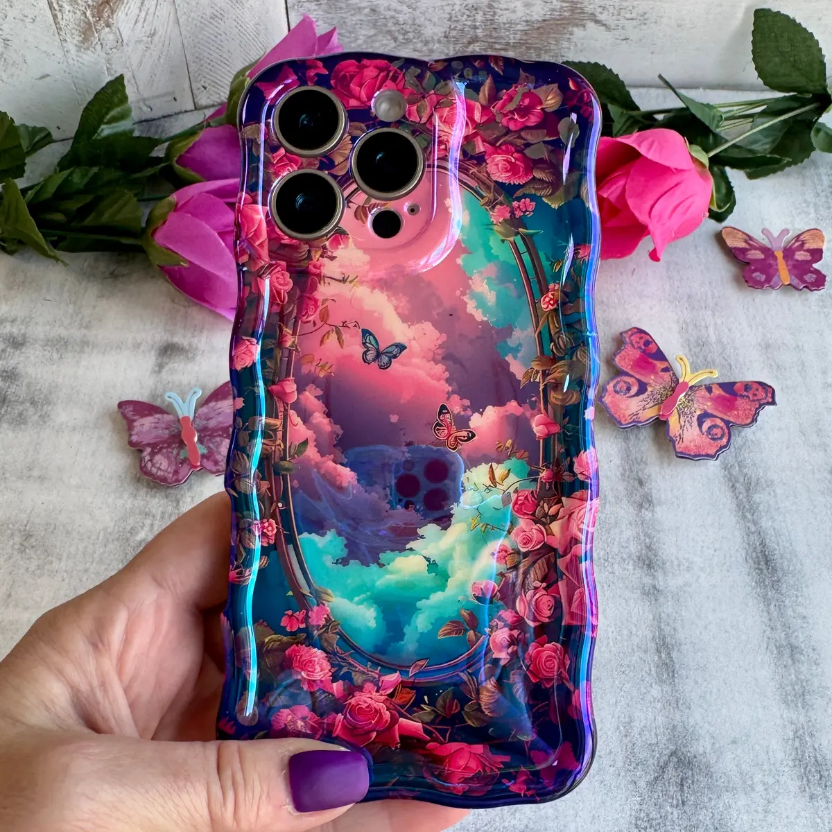Enchanted Skies Wavy Luxe Magsafe Case For Iphone 1