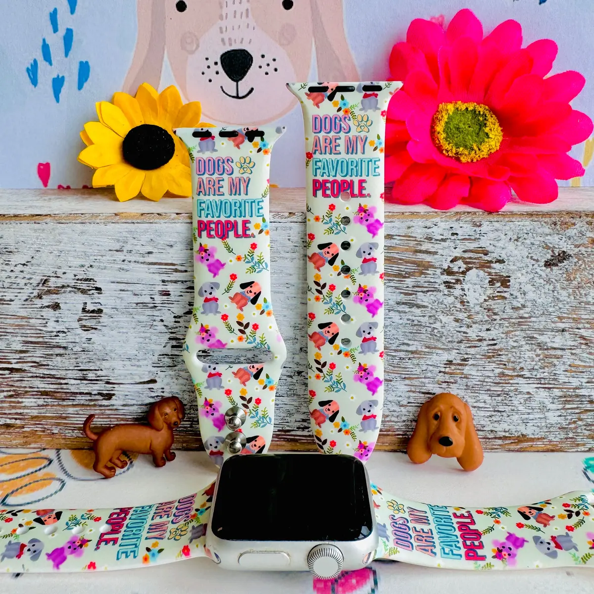 Dogs Are My Favorite People Print Silicone Band For Apple Watch 1