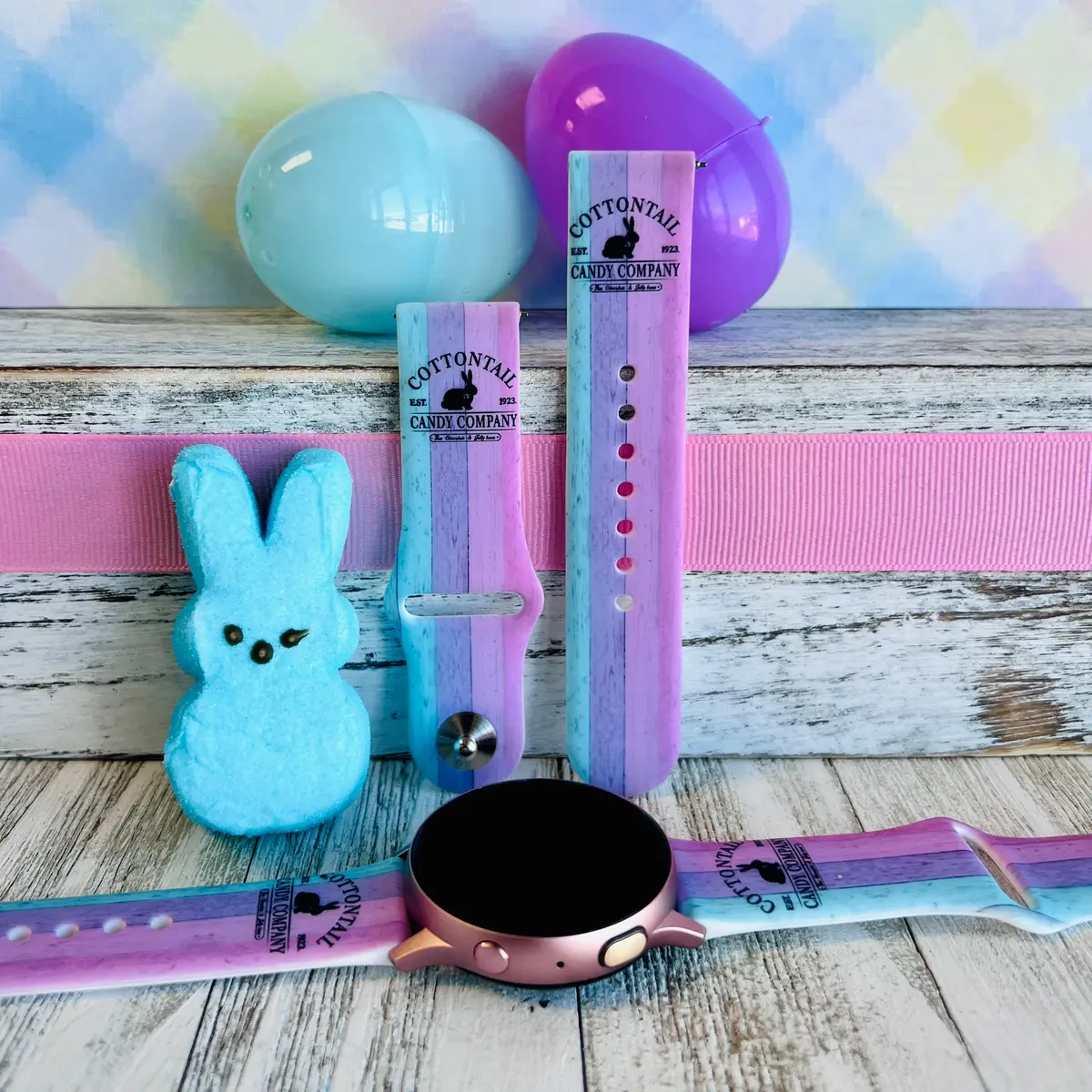 Cottontail Print Silicone Band For Samsung Watch 1