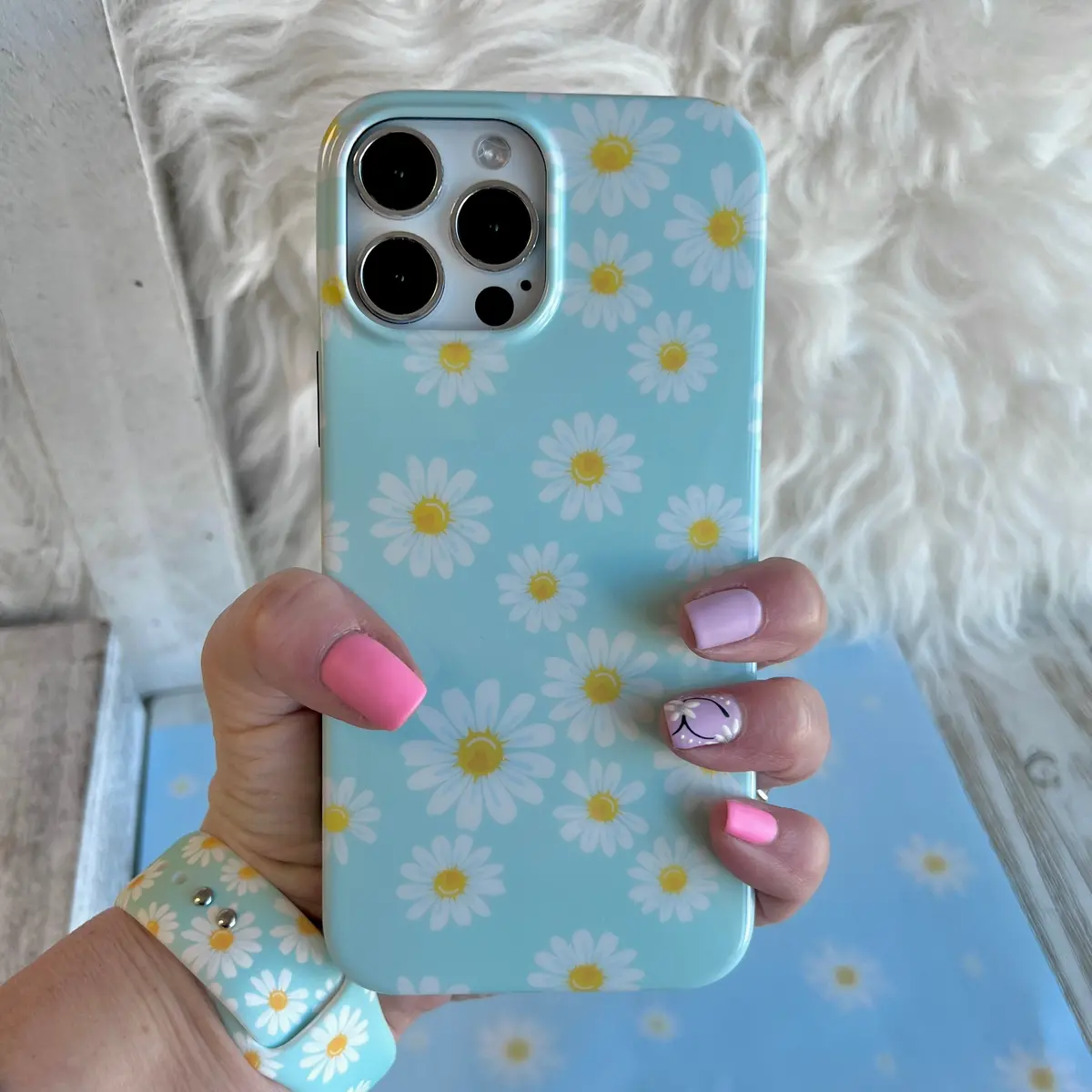 Blue Spring Daisies Phone Case For Iphone 1