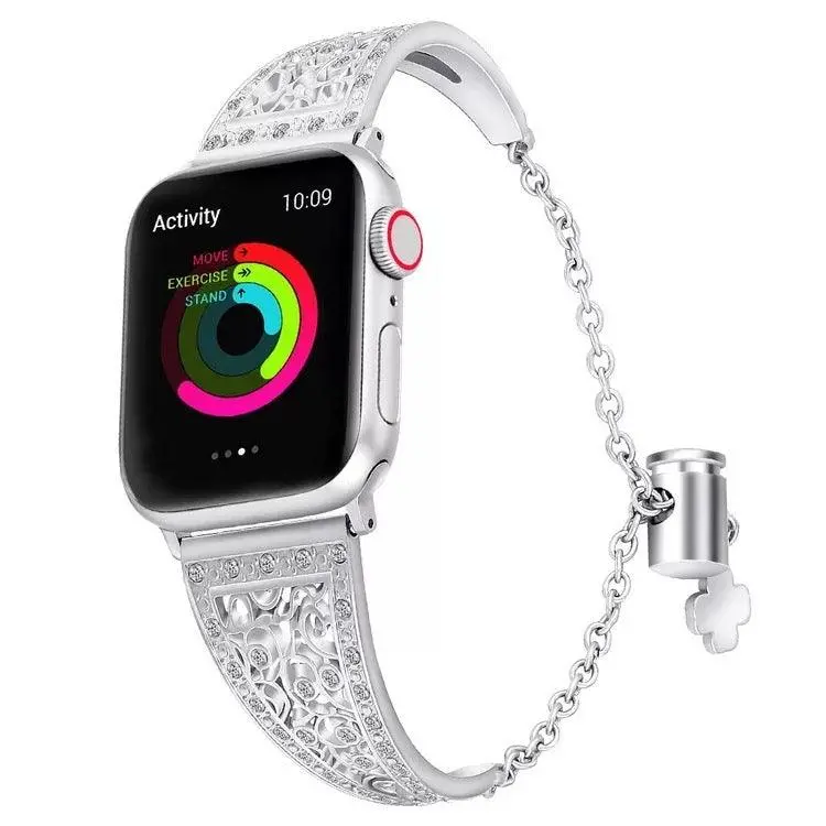 Diamond Bangle Chain Bracelet For Apple Watch Multiple Colors Available 6