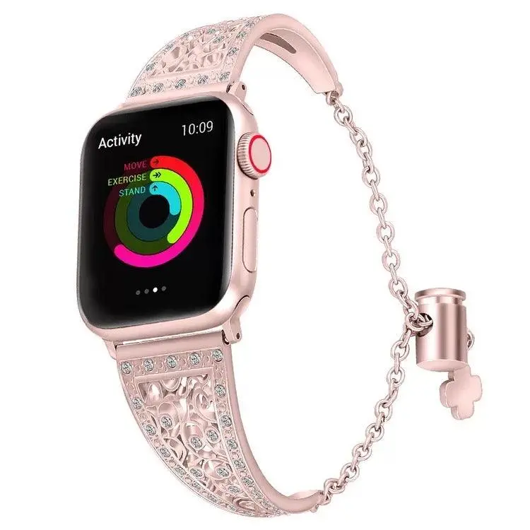 Diamond Bangle Chain Bracelet For Apple Watch Multiple Colors Available 1