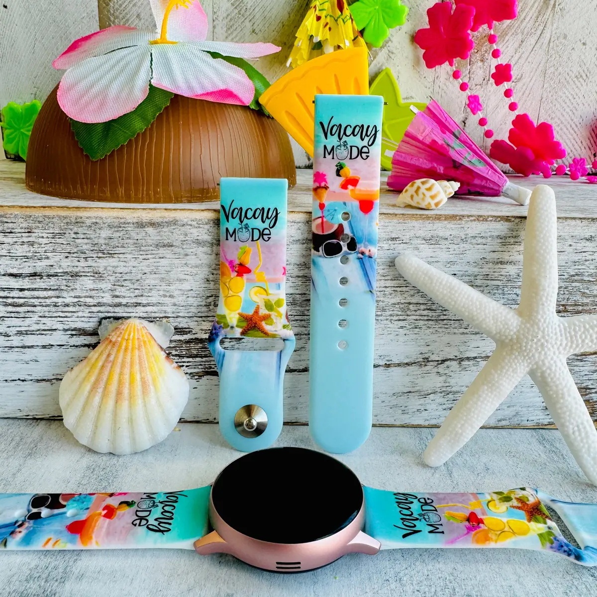 Vacay Mode Print Silicone Band For Samsung Watch 1