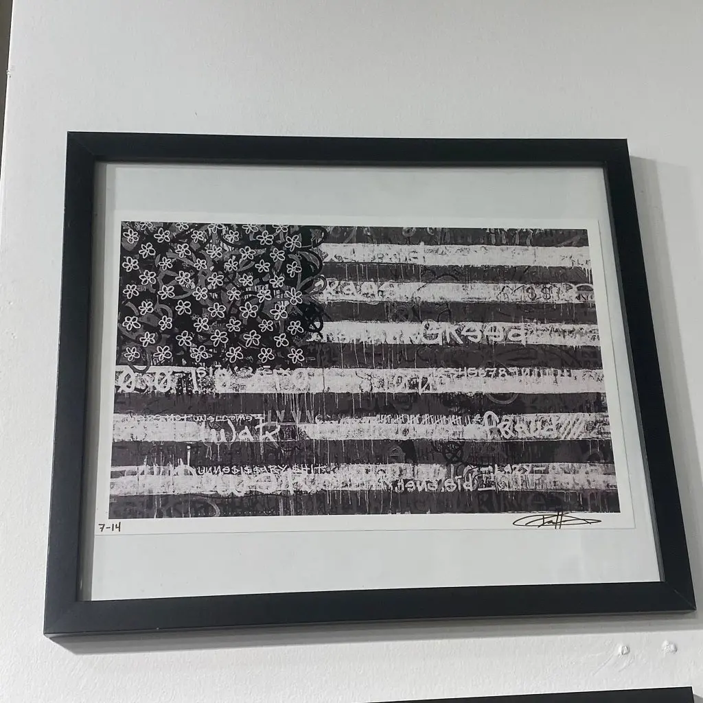 Trace Framed Flag Prints 1