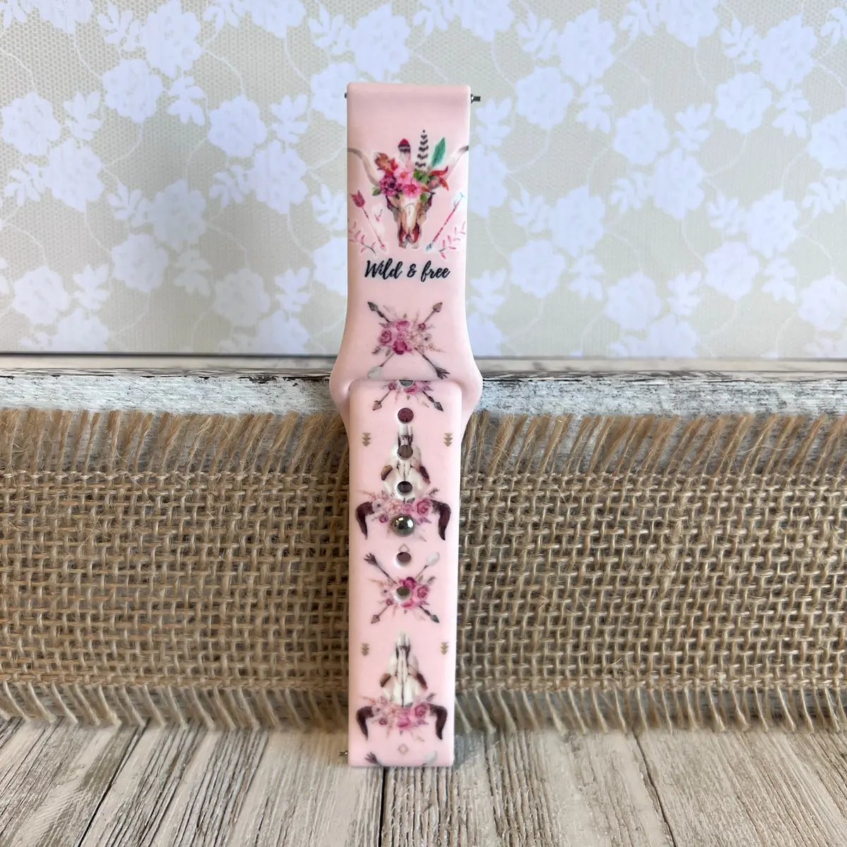 Wild & Free Print Silicone Band For Samsung Watch 3