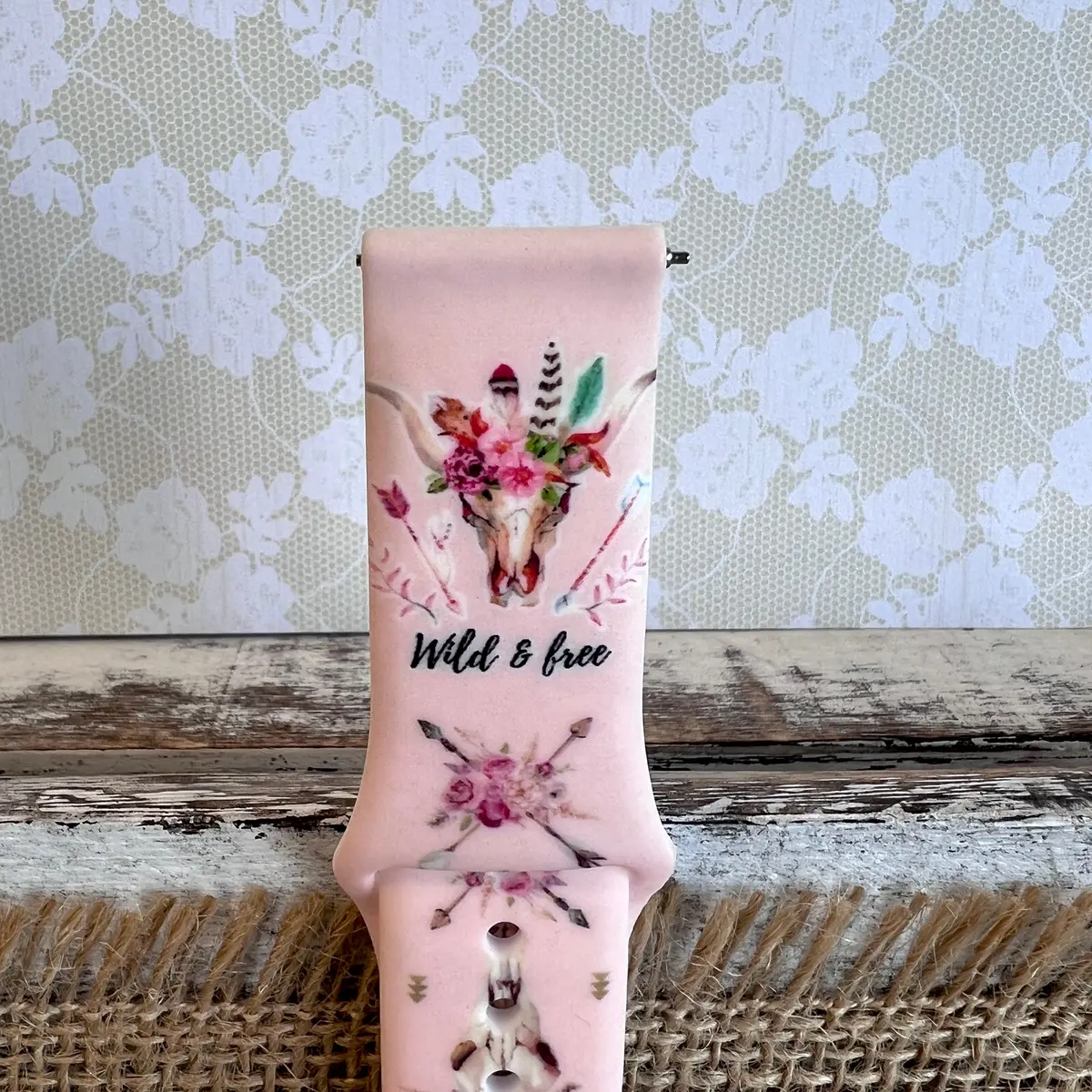 Wild & Free Print Silicone Band For Samsung Watch 4