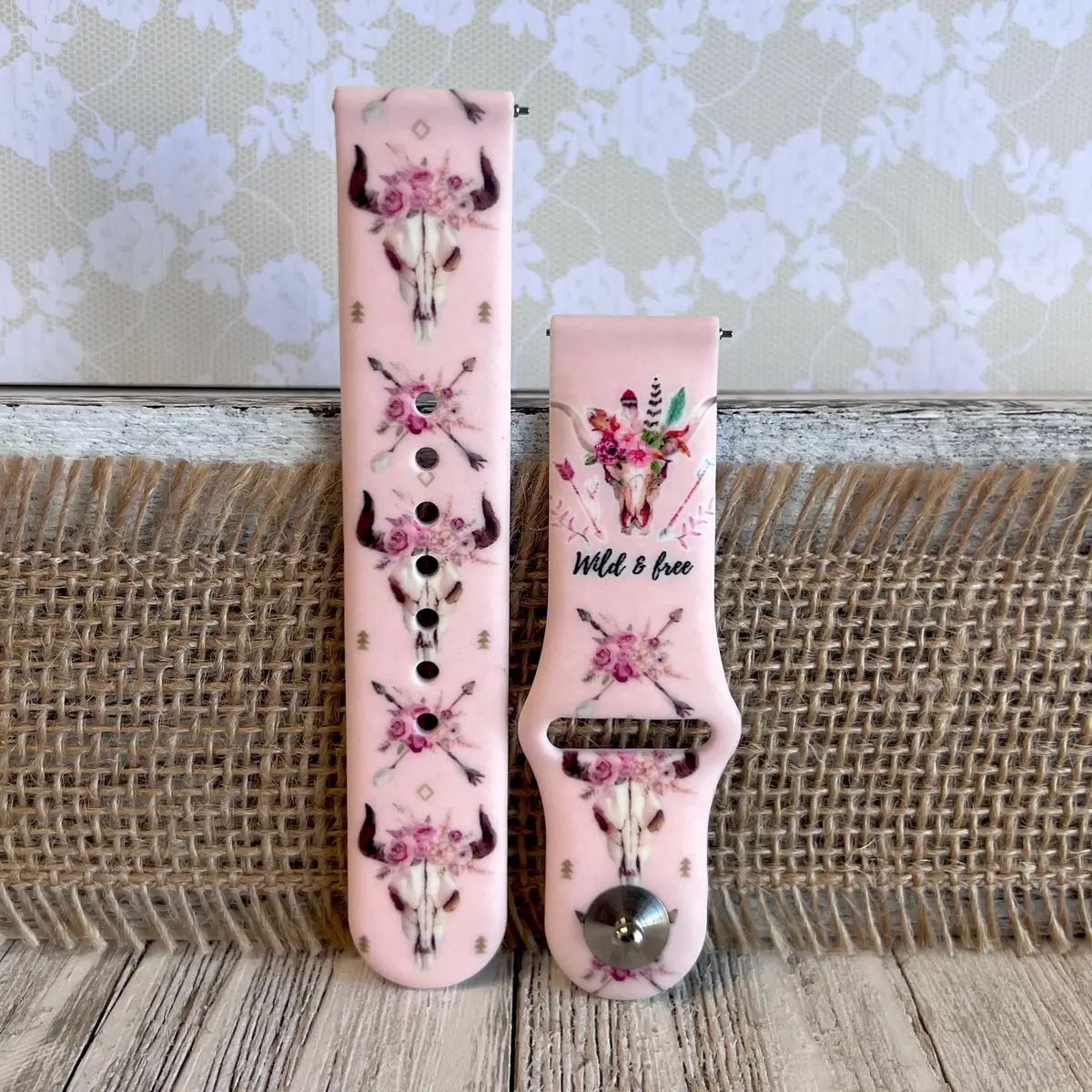 Wild & Free Print Silicone Band For Samsung Watch 1