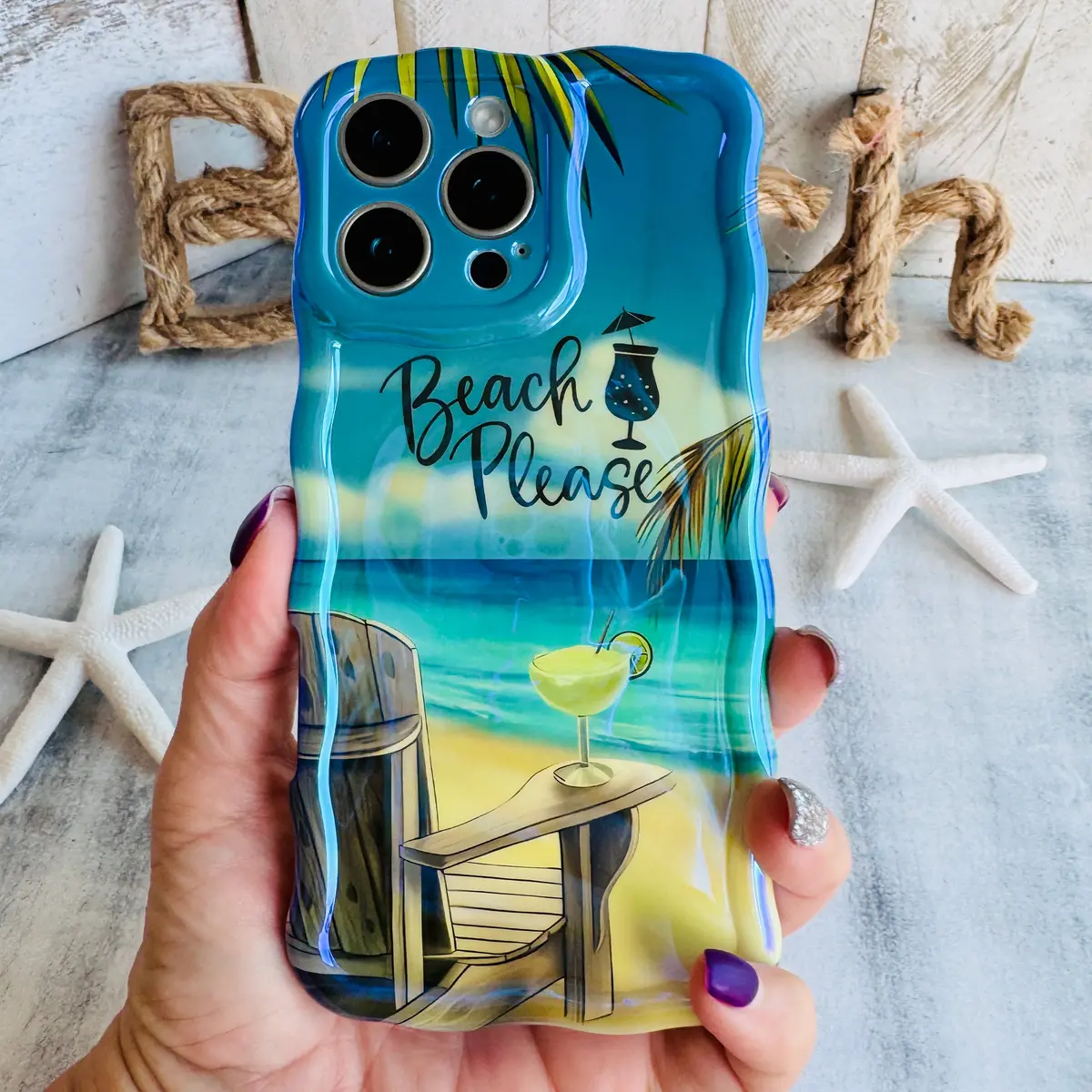 Beach Please Wavy Luxe Magsafe Case For Iphone 1