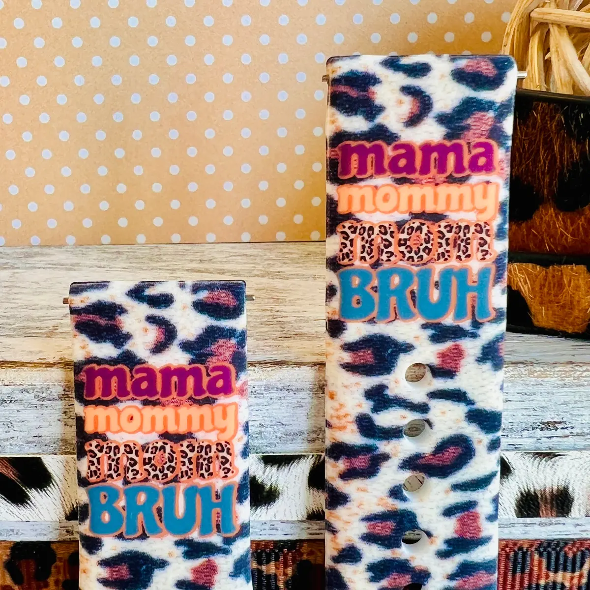 Mama, Mommy, Mom, Bruh Print Silicone Band For Samsung Watch 2