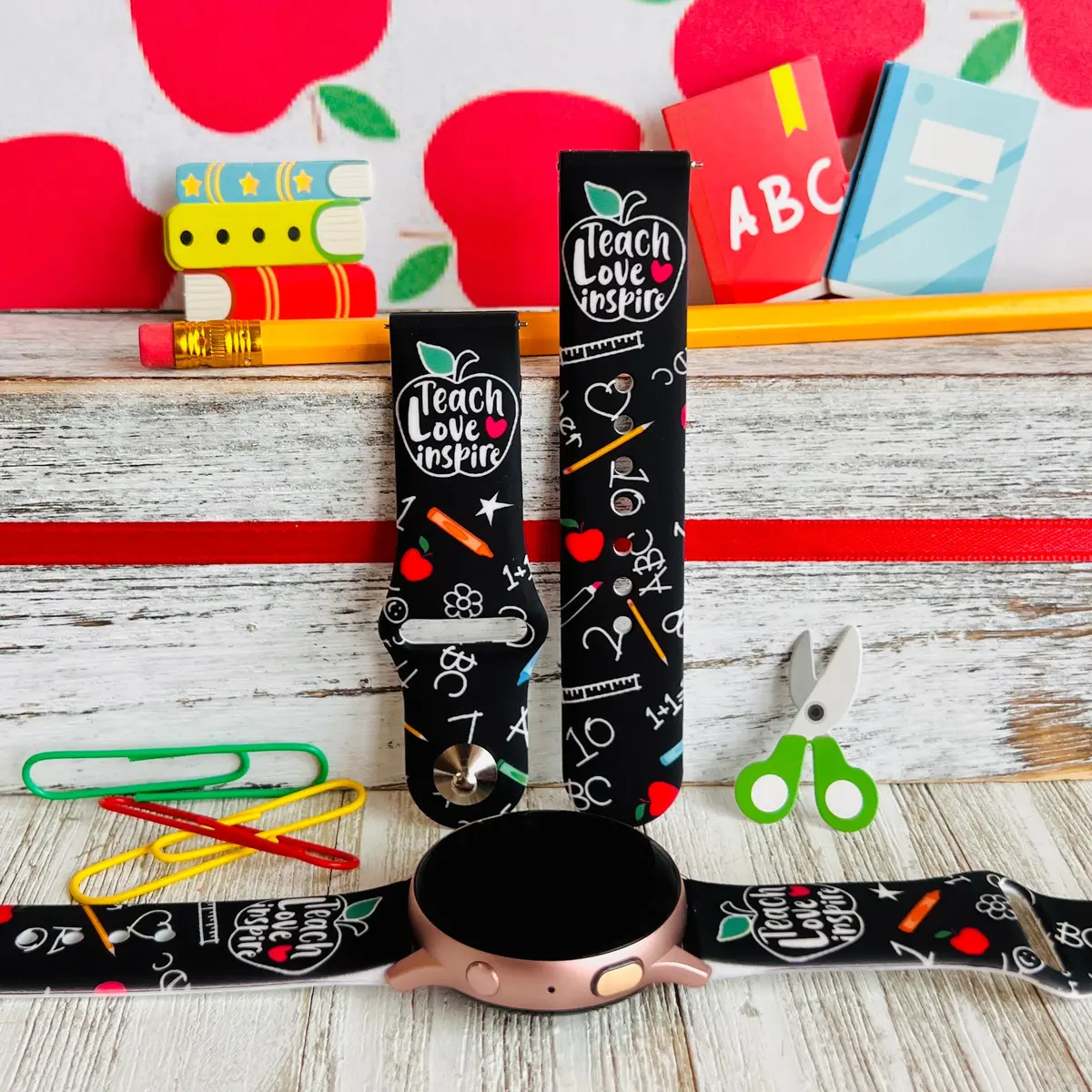Teach, Love, Inspire Print Silicone Band For Samsung Watch 1
