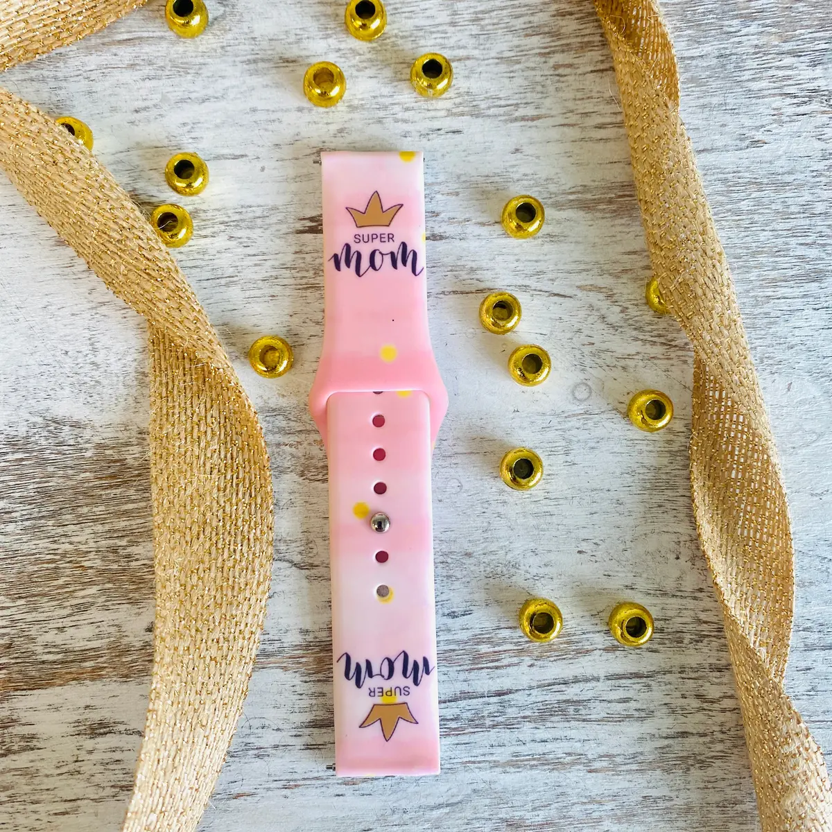 Super Mom Print Silicone Band For Samsung Watch 2