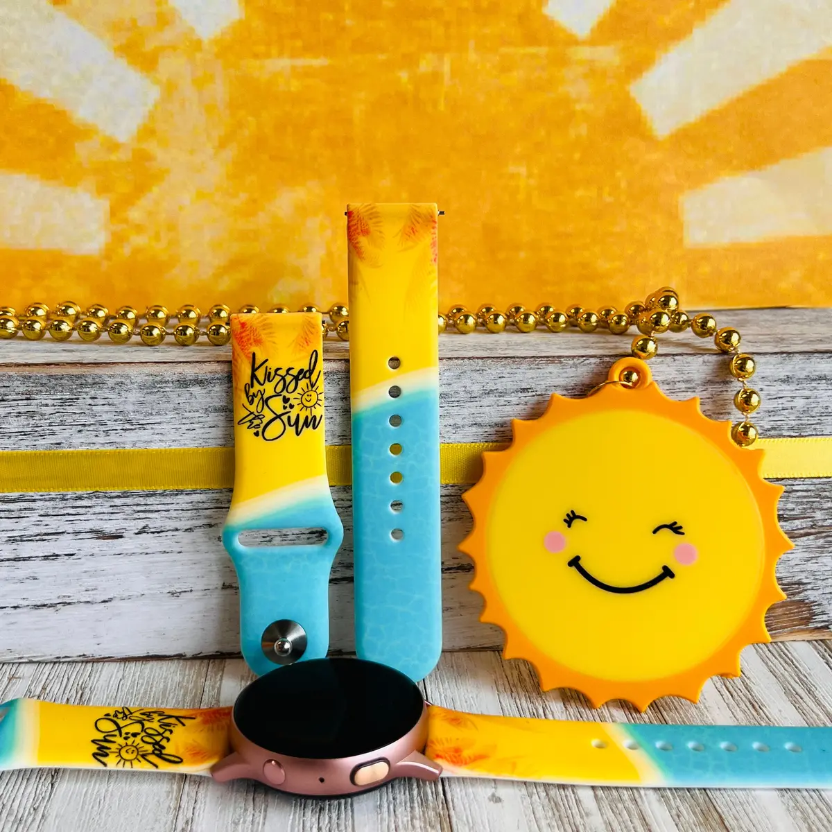 Kissed By The Sun Print Silicone Band For Samsung Watch 1