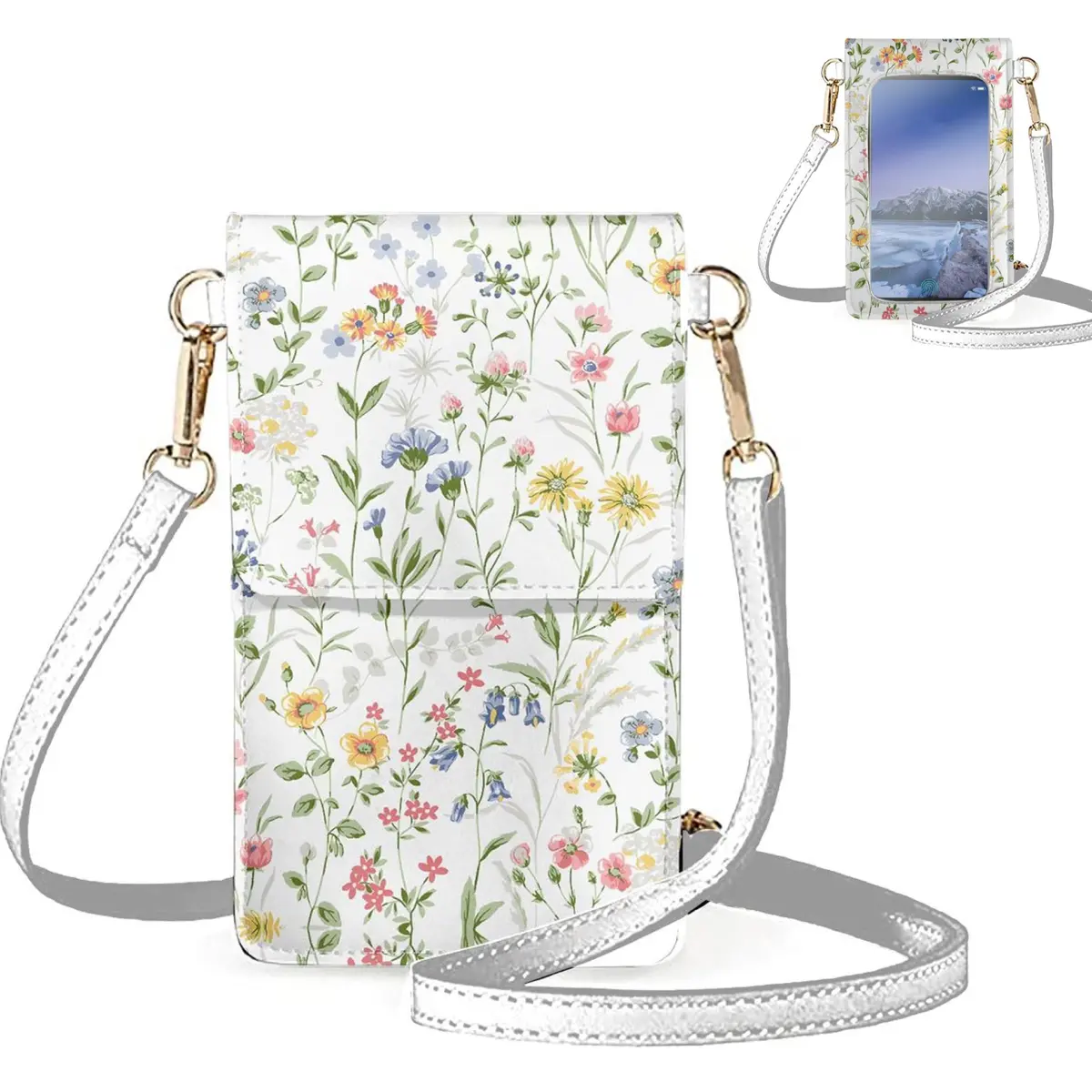 Wildflowers Everyday Fancy Crossbody Phone Purse 1