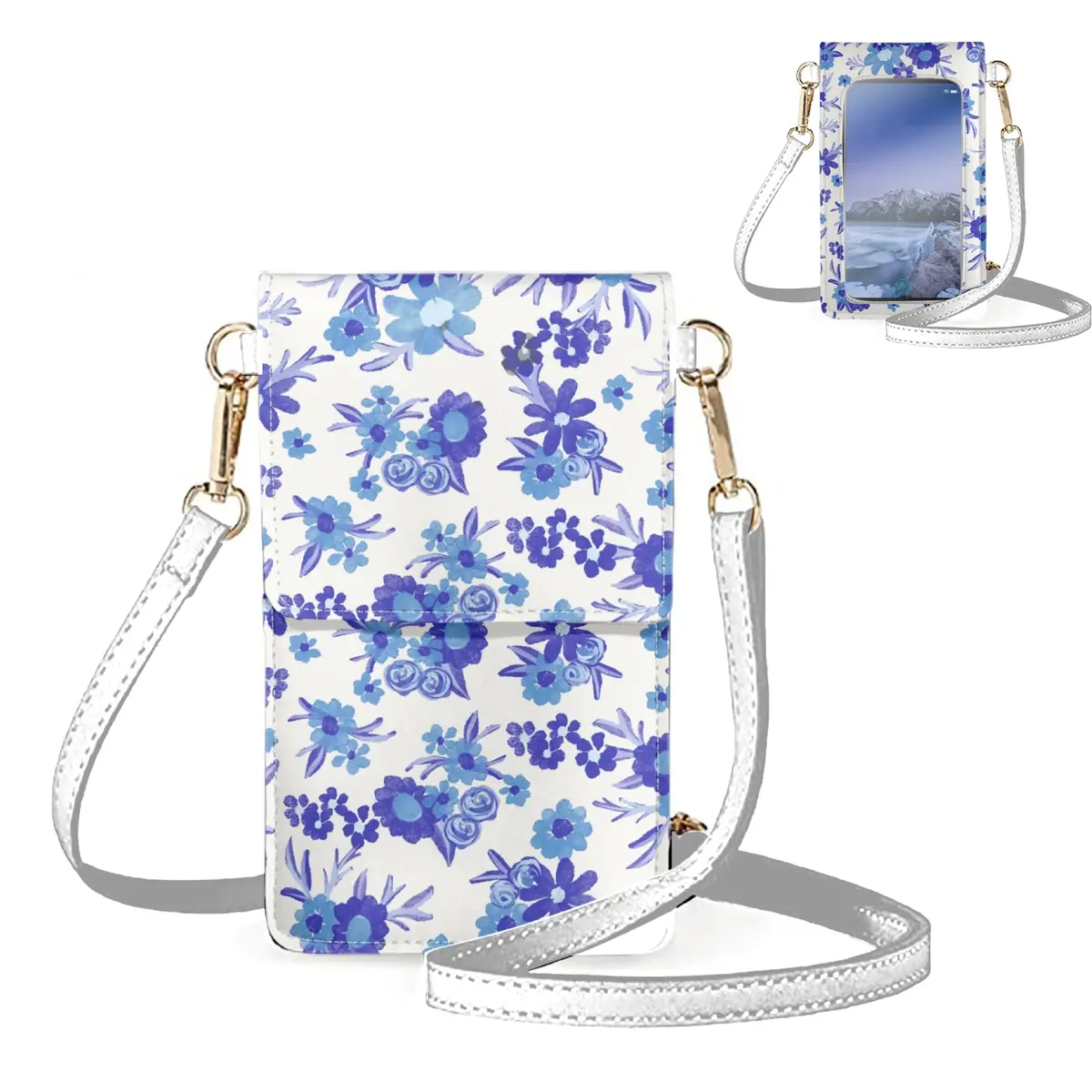 Cottage Blooms Everyday Fancy Crossbody Phone Purse 1