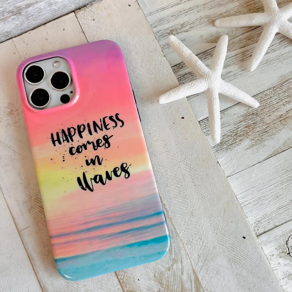 Happiness Comes In Waves Phone Case For Iphone 1