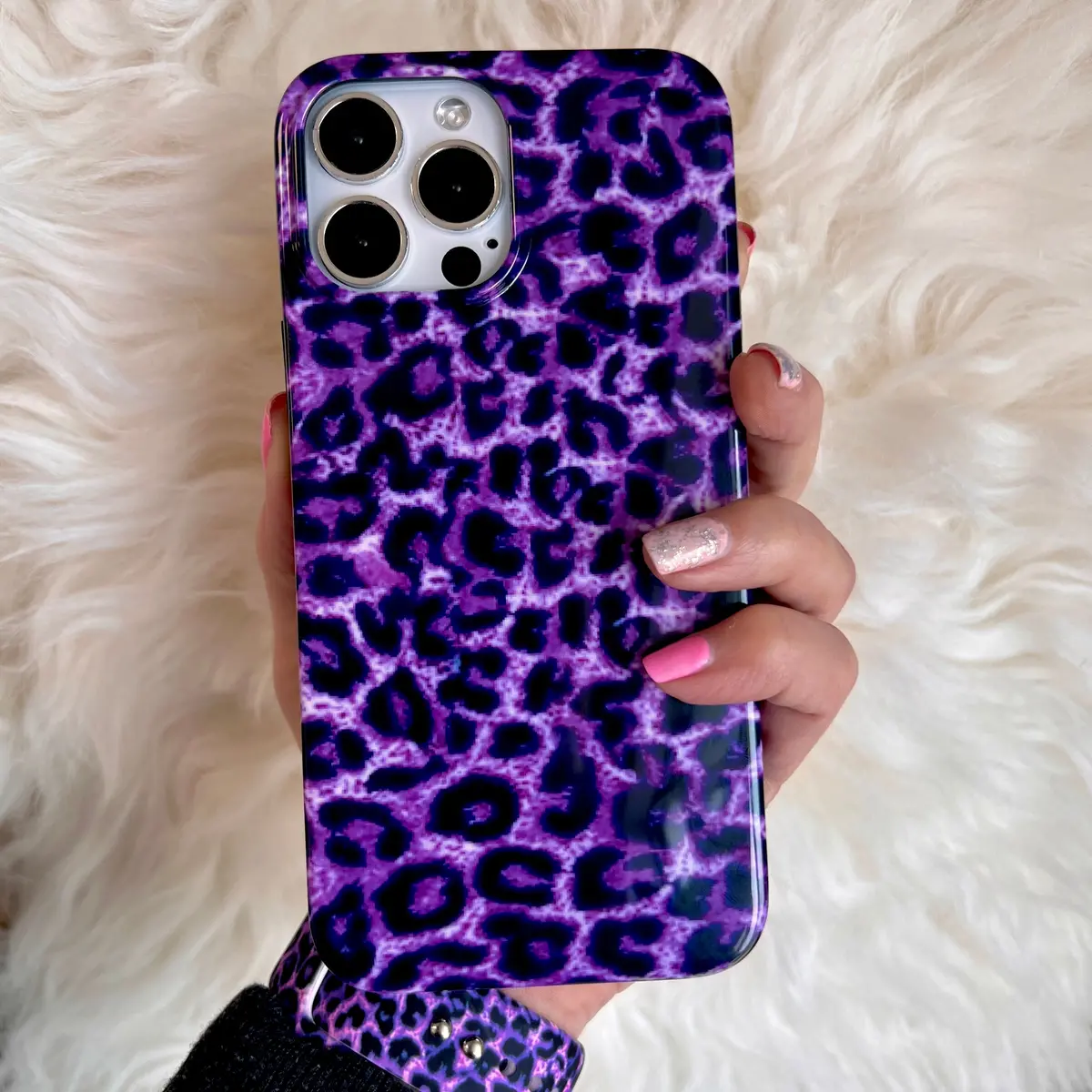 Purple Leopard Phone Case For Iphone 1