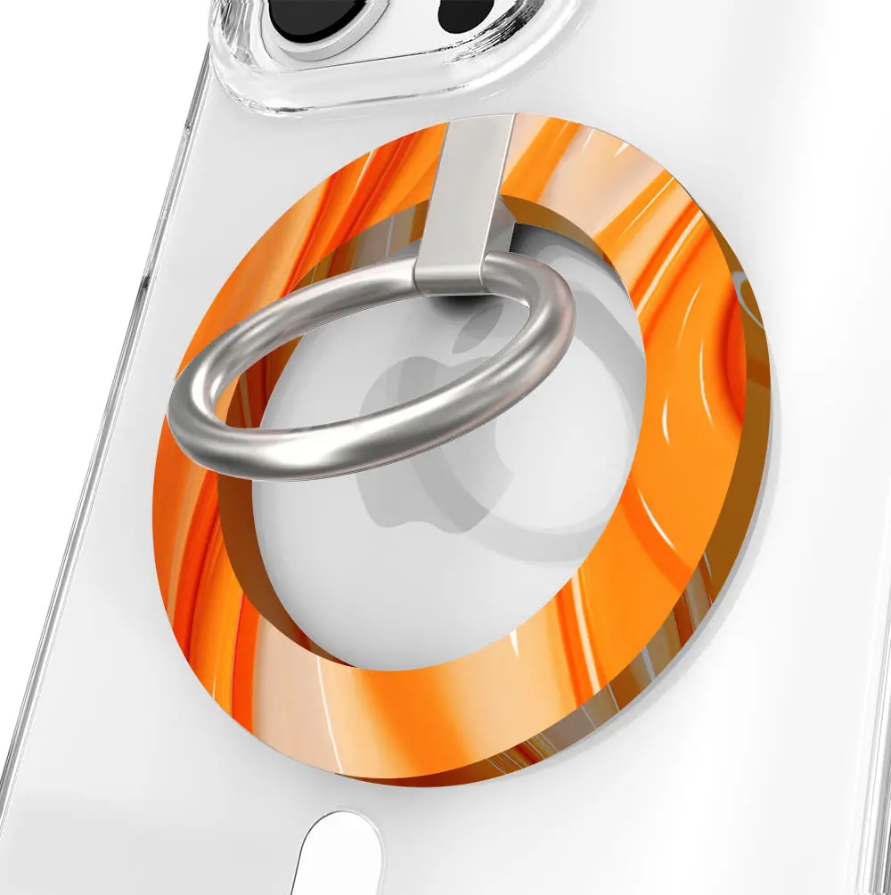 Orange Crush Hold It Fancy Magsafe Grip Ring 1