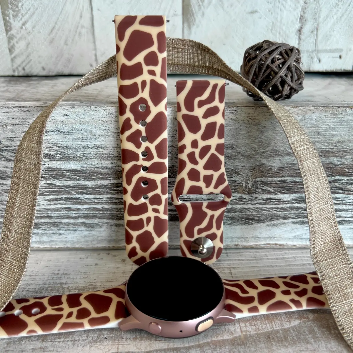 Giraffe Print Silicone Band For Samsung Watch 1