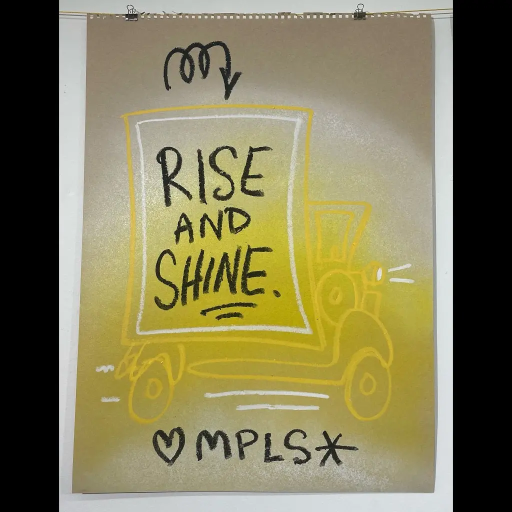 Impeach "Rise And Shine Mpls" Paper Sketch 1