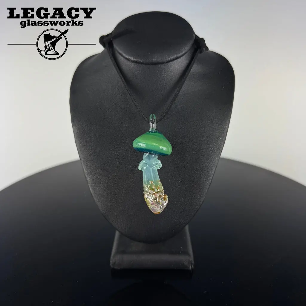 Renee Patula Large Blue Mushroom Pendant 1