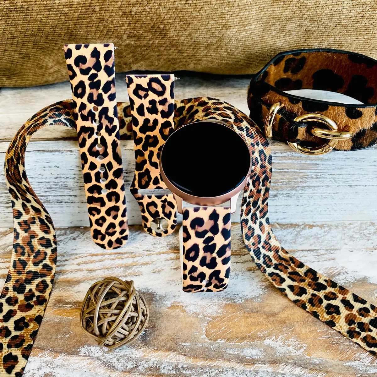 Leopard Print Silicone Band For Samsung Watch 1