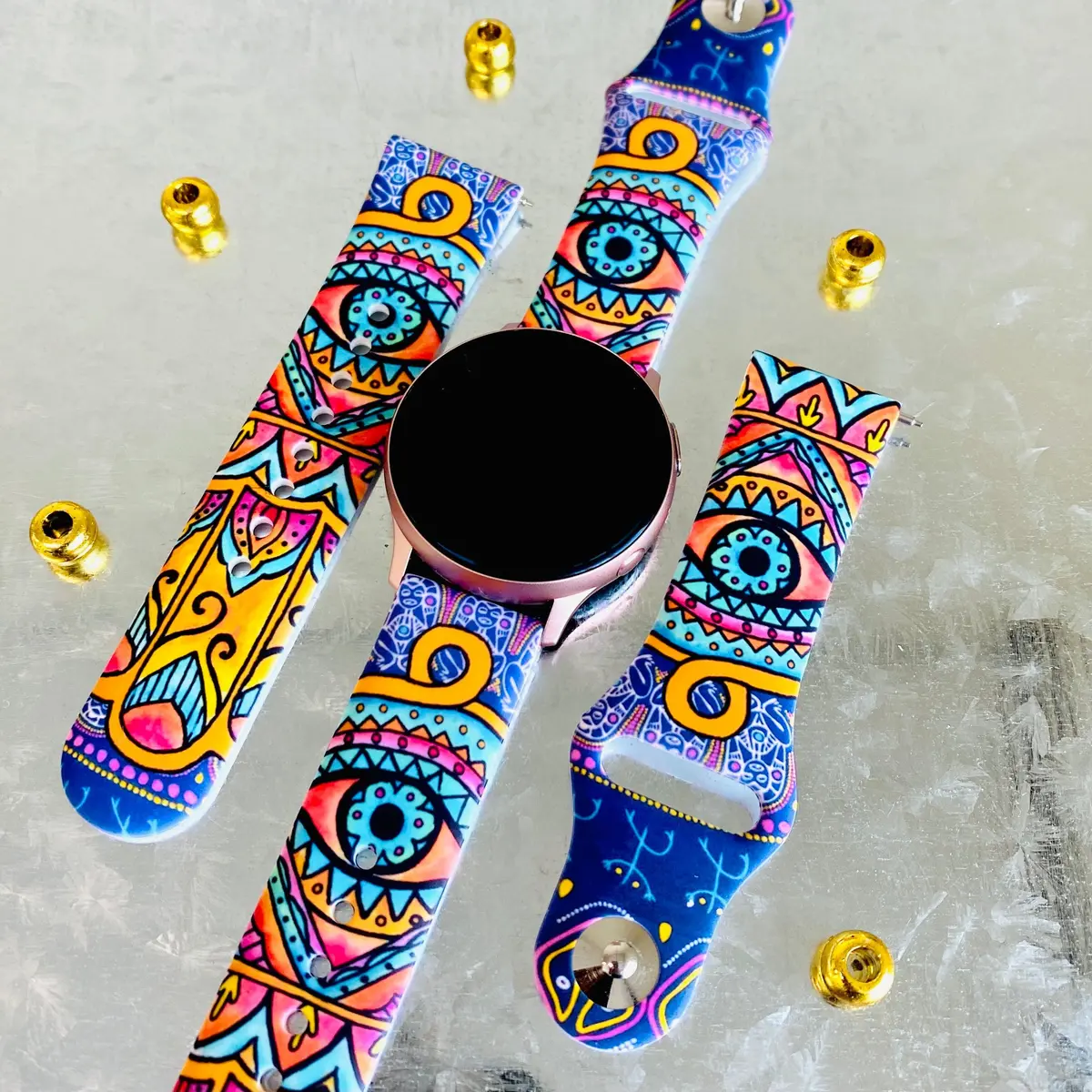 Evil Eye Print Silicone Band For Samsung Watch 1