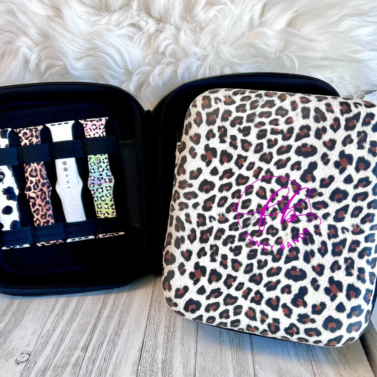Leopard Print Fancy Band Storage Case 1