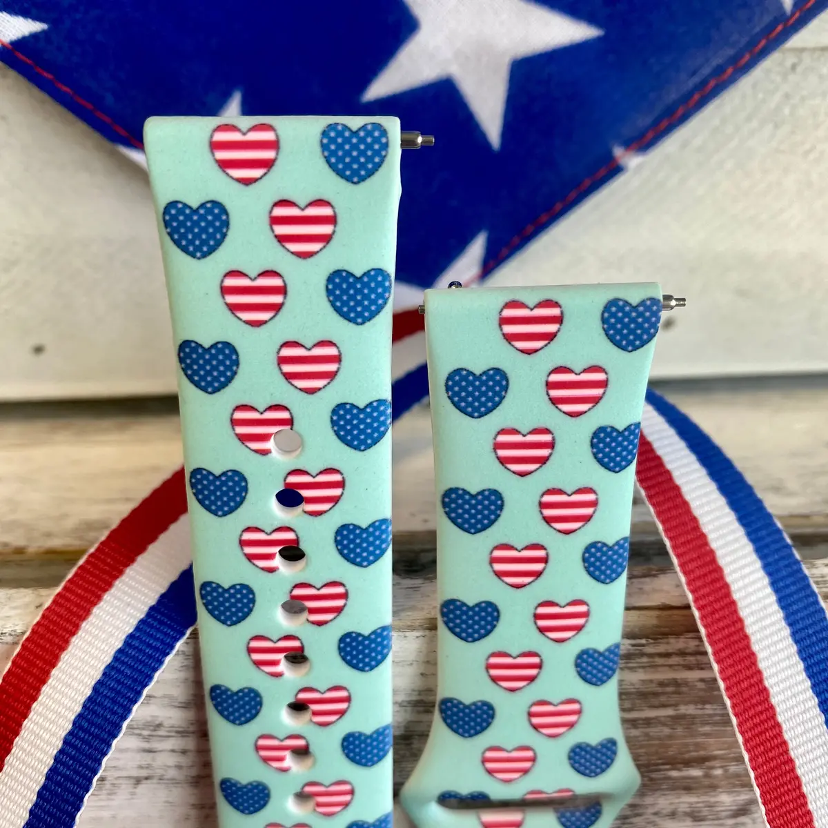 Love The Usa Print Silicone Band For Samsung Watch 3