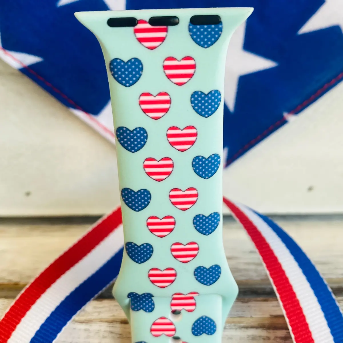 Love The Usa Print Silicone Band For Samsung Watch 2