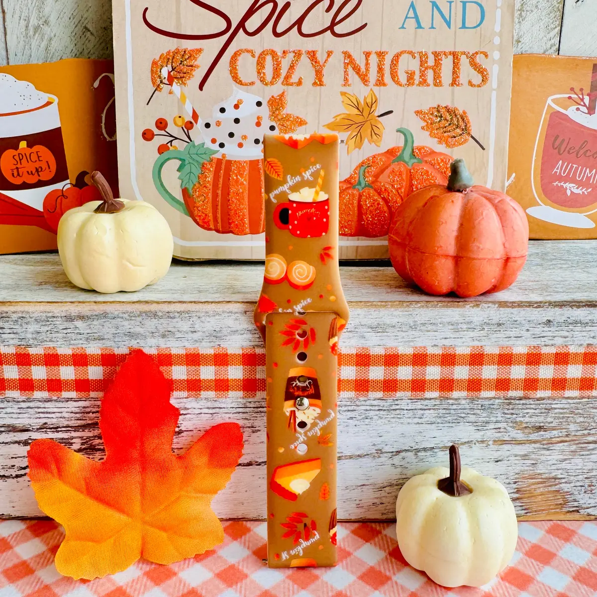 Autumn Treats & Sweets Print Silicone Band For Samsung Watch 3