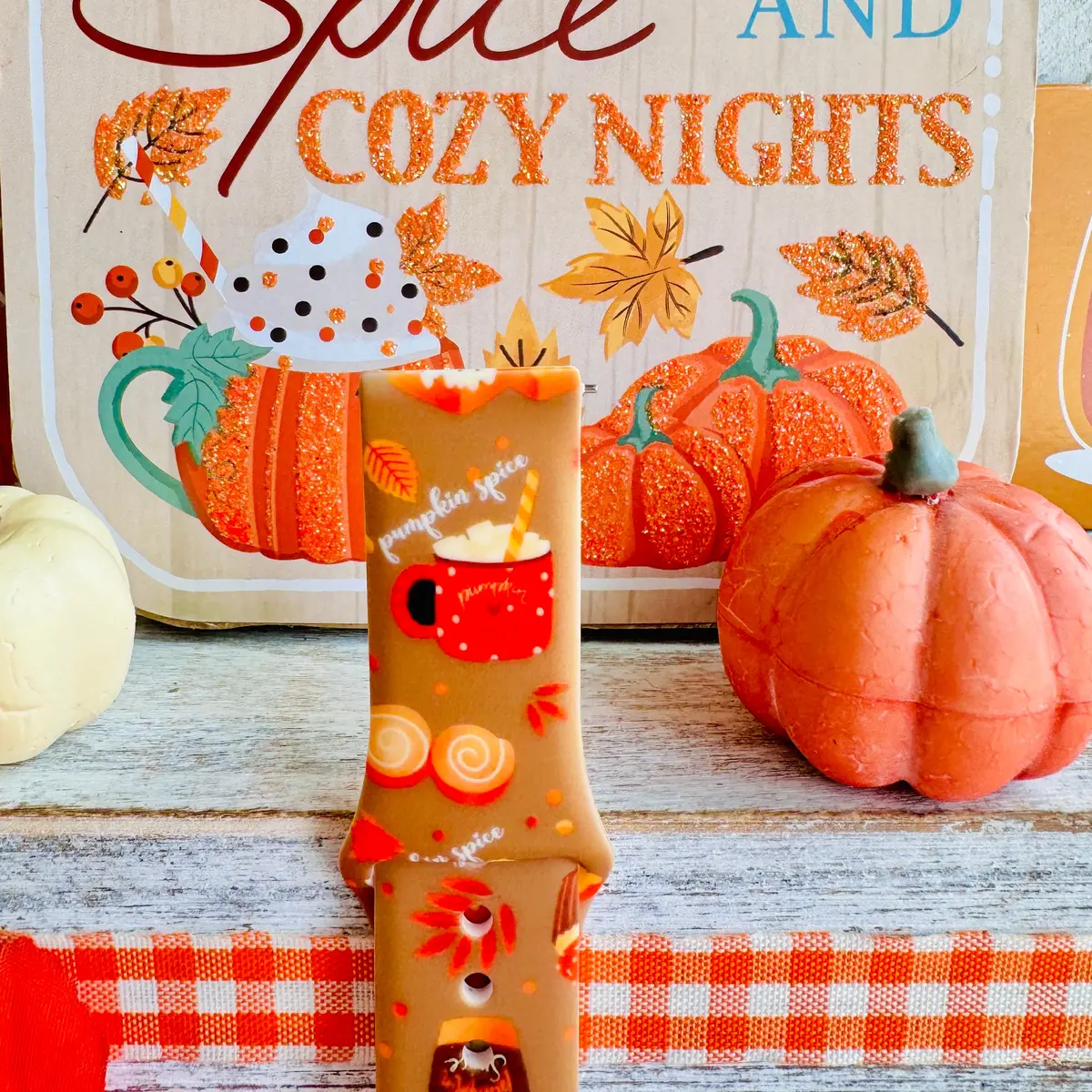 Autumn Treats & Sweets Print Silicone Band For Samsung Watch 4
