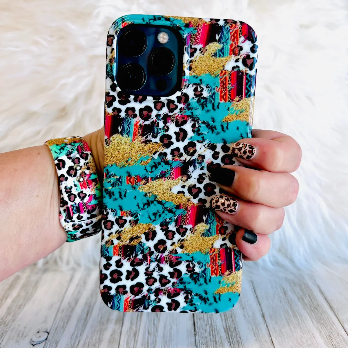 Serape Leopard Case For Iphone 1