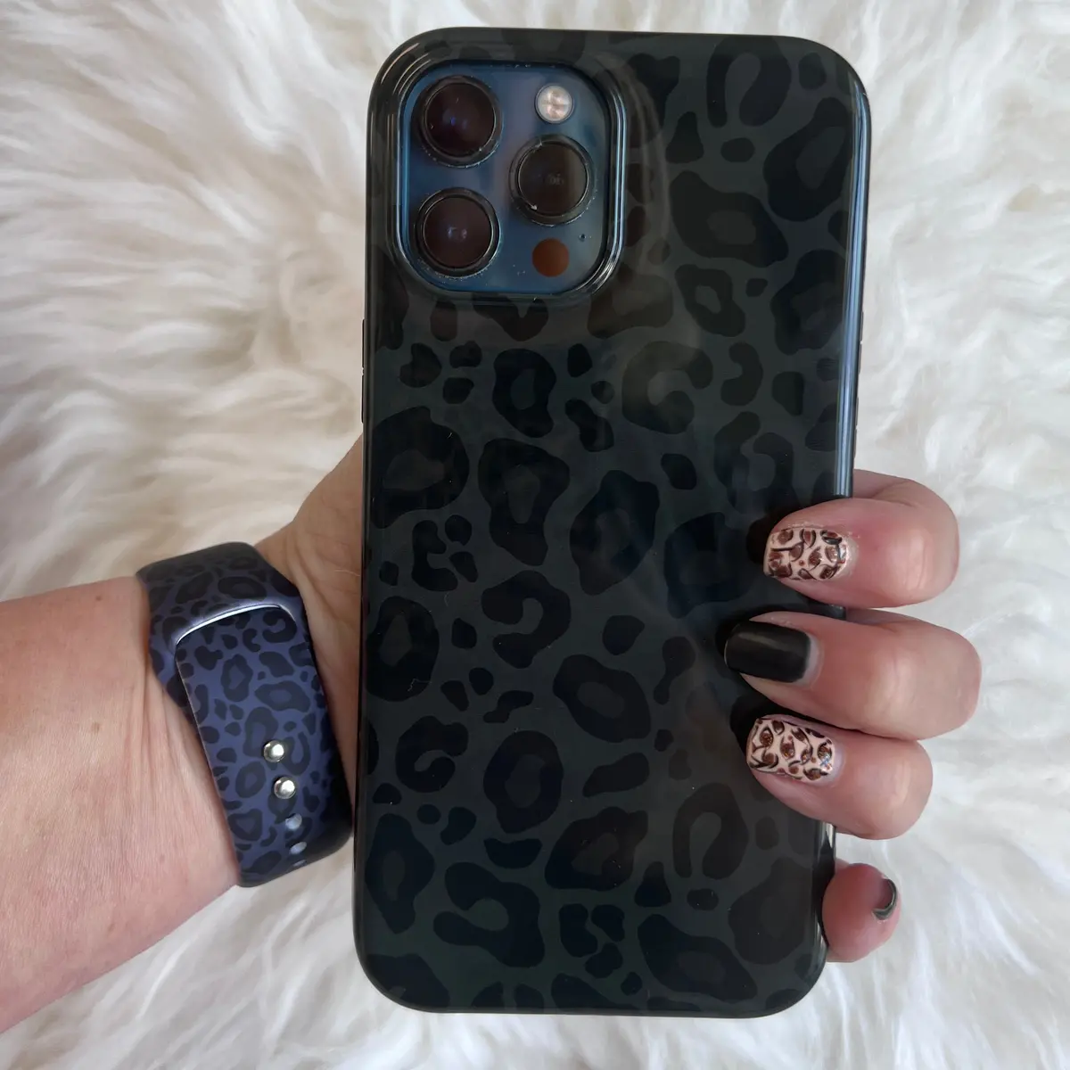 Black Leopard Case For Iphone 1