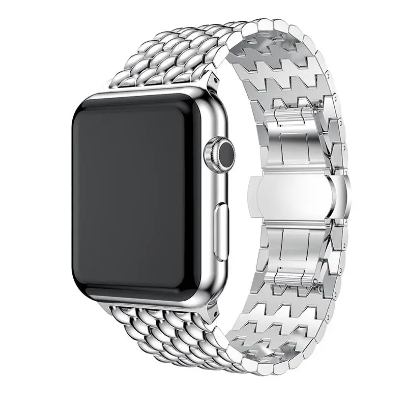 Braided Luxe Stainless Steel Link Band For Apple Watch Multiple Colors Available 1