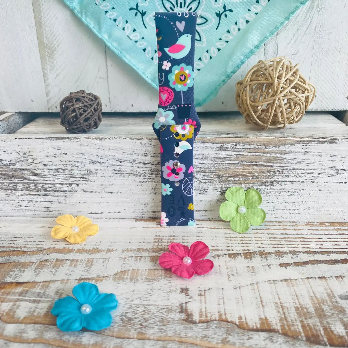 Birdie Print Silicone Band For Samsung Watch 3