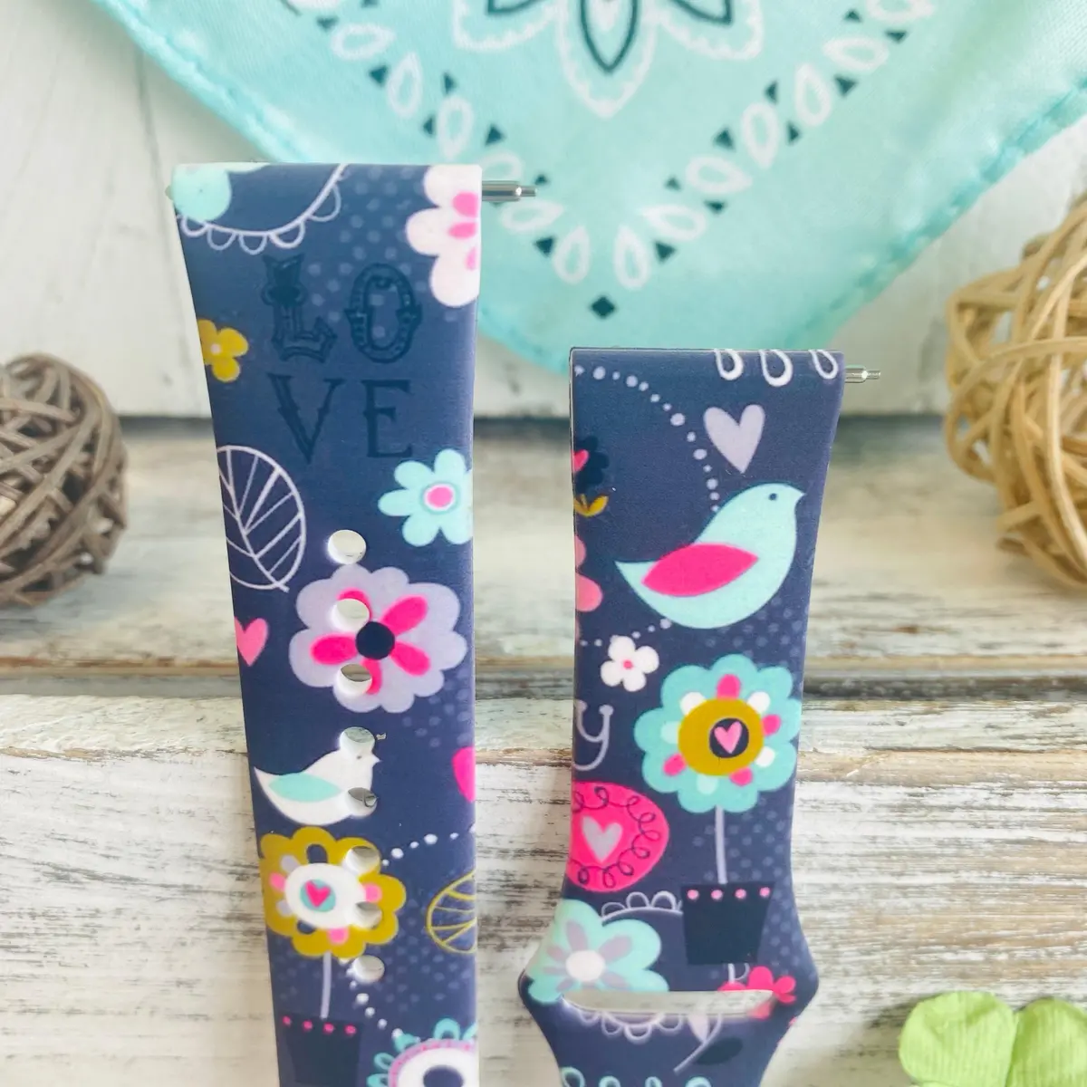 Birdie Print Silicone Band For Samsung Watch 2