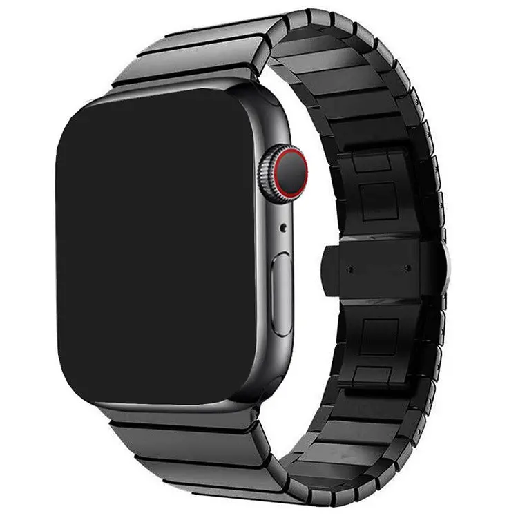 Classic Sleek Stainless Steel Link Band For Apple Watch Multiple Colors Available 1