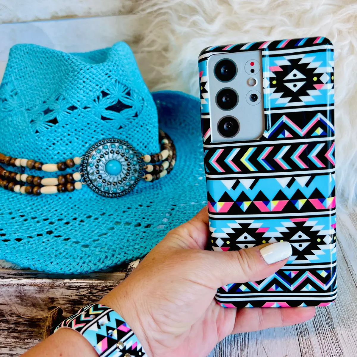 Boho-Chic Turquoise Case For Samsung Galaxy 3